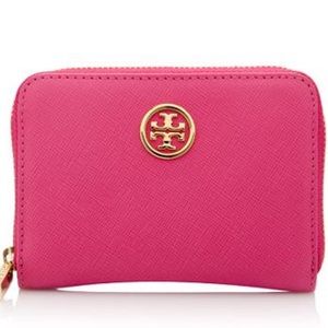 Tory Burch Robinson zip coin case/wallet
